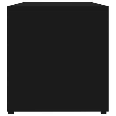 vidaXL TV skapītis, melns, 80x34x36 cm, skaidu plāksne