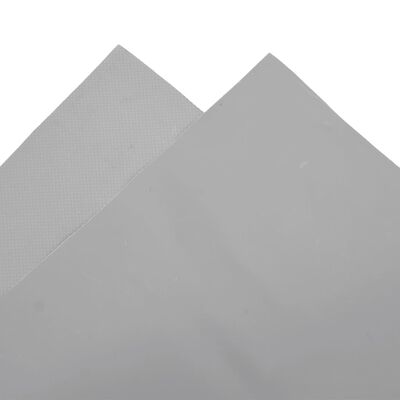 vidaXL brezenta pārklājs, pelēks, 4x8 m, 650 g/m²