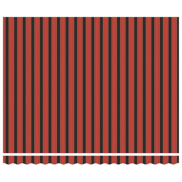 vidaXL Izvelkams jumtiņ&scaron; Oranža un melna 400 &times; 300 cm