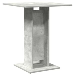 vidaXL bistro galds, betonpelēks, 60x60x75 cm, inženierijas koks