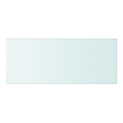 vidaXL sienas plaukti, 2 gab., 50x20 cm, caurspīdīgs stikls