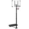 vidaXL basketbola vairogs, caurspīdīgs, 256-361 cm, polikarbonāts