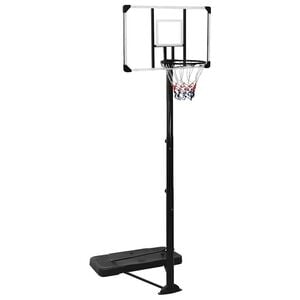 vidaXL basketbola vairogs, caurspīdīgs, 256-361 cm, polikarbonāts