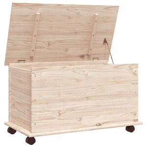 vidaXL lāde ar riteņiem ALTA, 73x39,5x43 cm, masīvkoka priede