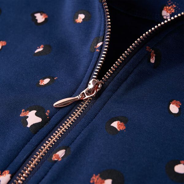 Bērnu jaka ar kapuci, tum&scaron;i zila, 92