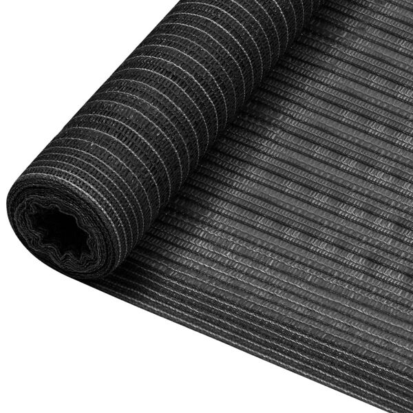 vidaXL norobežojo&scaron;ais tīkls, antracītpelēks, 1,5x25 m, HDPE, 150 g/m&sup2;
