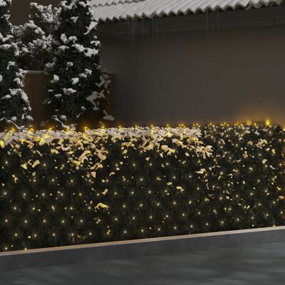 vidaXL Ziemassvētku lampiņu tīkls, 4x4 m, 544 silti baltas LED
