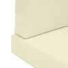 vidaXL Āra dīvāna spilvens 3 pcs Krēmkrāsa Poliesters