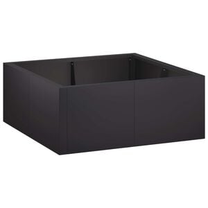 vidaXL Aizturo&scaron;ā siena 4 gab. 100 x 100 x 30 cm Tērauds Melns