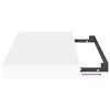 vidaXL sienas plaukts, balts, 40x23x3,8 cm, MDF