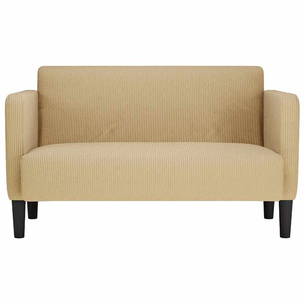 vidaXL Loveseat dīvāns, pelēkzaļ&scaron;, 109 cm, velveta audums
