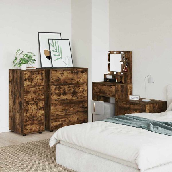 vidaXL Skapītis Dūmaka ozols 40 x 48 x 105 cm Inženierijas koks