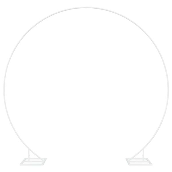 vidaXL Kāzu arka Balts 220 x 45 x 200 cm Tērauds