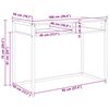vidaXL Galds Vecs koks 100 x 50 x 75 cm Inženierijas koks