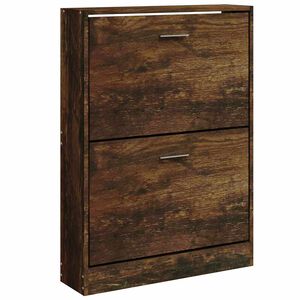 vidaXL apavu plaukts, ozolkoka krāsa, 59x17x81 cm, inženierijas koks