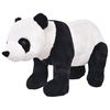vidaXL rotaļu panda, XXL, plī&scaron;s, melna ar baltu