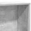 vidaXL grāmatu plaukts, betona pelēks, 60x24x120 cm, inženierijas koks