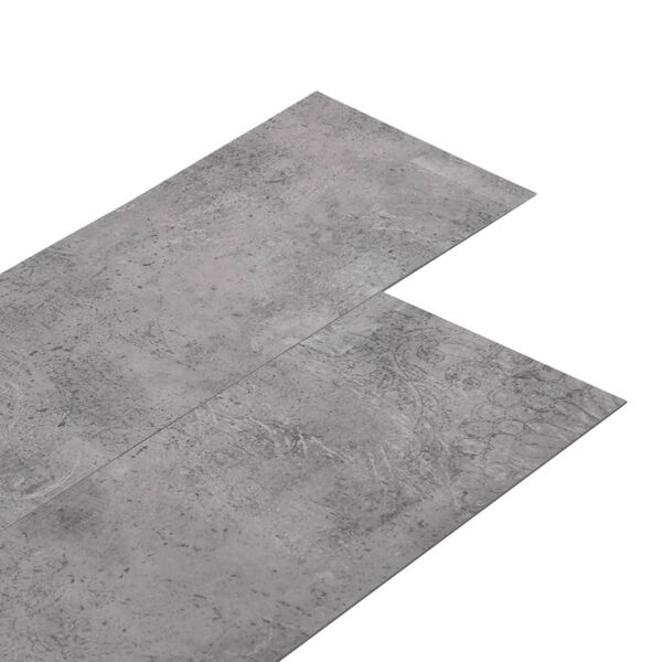 vidaXL grīdas dēļi, pa&scaron;līmējo&scaron;i, 5,21 m&sup2;, 2 mm, cementa brūni, PVC