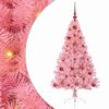 vidaXL Mākslīgais LED Ziemassvētku eglīte su 150 LED Rozā 120 cm PVC