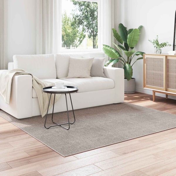 vidaXL Teritorijas paklāji LUGO Krēms un taupe 120 x 120 cm Poliesters