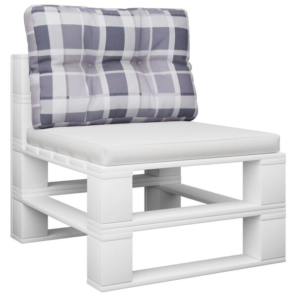 vidaXL pale&scaron;u spilvens, 50x40x12 cm, četrstūru raksts, audums