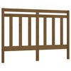 vidaXL gultas galvgalis, medus brūns, 126x4x100 cm, priedes masīvkoks