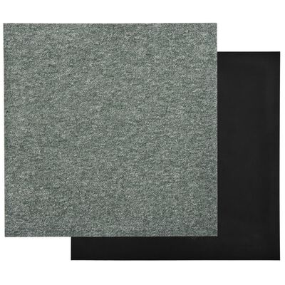 vidaXL paklājflīzes, 20 gab., 5 m², 50x50 cm, zaļas