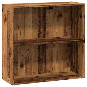 vidaXL grāmatu plaukts, koka krāsā, 80x30x77 cm, inženierijas koks