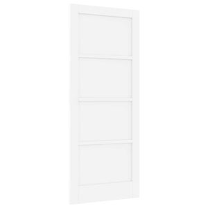 vidaXL Iek&scaron;telpu durvis 83 x 202 cm Saplāksnis Balts