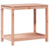 vidaXL stādī&scaron;anas galds ar plauktu, 82,5x50x75 cm, egles masīvkoks