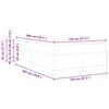 vidaXL Gultas rāmis ar matraci Melna 120 x 200 cm audums