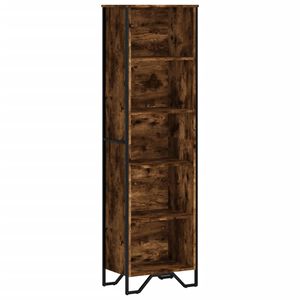 vidaXL grāmatplaukts, ozola krāsa, 50x31x169 cm, inženierijas koks