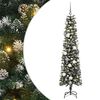 vidaXL Mākslīgā Ziemassvētku eglīte su 300 LED ar statīvu Zaļa 180 cm
