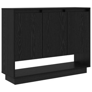vidaXL Puse Melns ozolkoks 97 x 29 x 75 cm Inženierijas koks