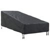 vidaXL Āra mēbeļu pārvalks 210 x 80 x 75 cm 210D Oksforda audums Melna