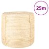 vidaXL virve, 6 mm, 25 m, 100% sizals