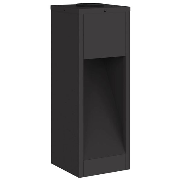 vidaXL Saules LED Ceļa Gaisma 2 pcs Melna Auksti velmēts tērauds