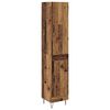 vidaXL Augstais skapītis Vecs koks 34,5 x 34 x 90 cm Inženierijas koks