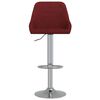 vidaXL bāra krēsli, 2 gab., vīnsarkans audums