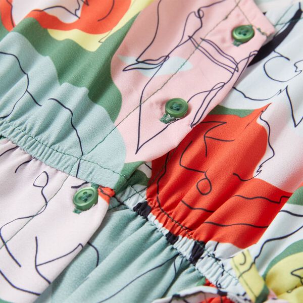 Bērnu kleita, zaļa, 128