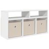 vidaXL Zemais galds ar atvilktni Balts 72 x 22,5 x 38 cm