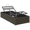 vidaXL Elektriskā regulējamā gultas rāmis Pelēka 190 x 100 x 33,5 cm