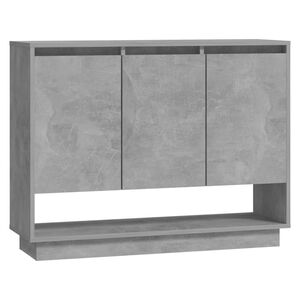 vidaXL plaukts, betona pelēks, 97x31x75 cm, inženierijas koks