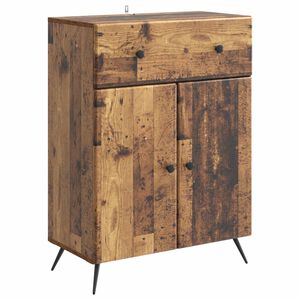 vidaXL Puse ar atvilktni Vecs koks 66 x 34,5 x 90 cm Inženierijas koks