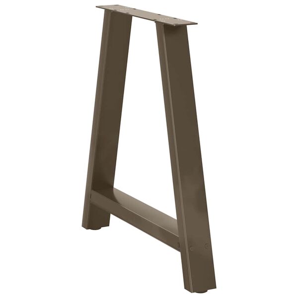 vidaXL ēdamgalda kājas, 2 gab., A-veida, 80x(72-73) cm, tērauds