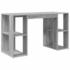 vidaXL Galds Pelēks Sonoma Inženierijas koks 130 x 50.5 x 75 cm