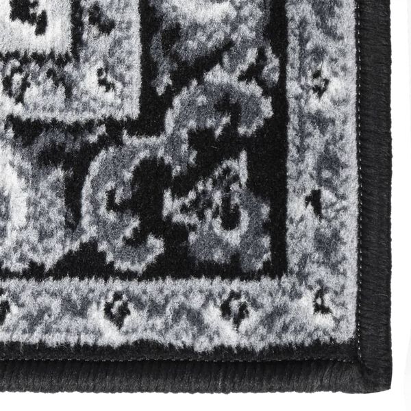 vidaXL paklāja celiņ&scaron;, BCF, melns, 60x250 cm