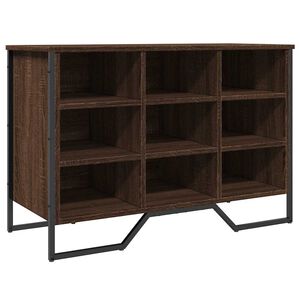 vidaXL apavu skapītis, brūna ozolkoka, 90x38x61,5 cm, inženierijas koks