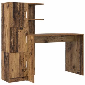 vidaXL Galds Vecs koks 133.5 x 50 x 124 cm 2 gab.