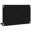 vidaXL Spoguļa plaukts ar plauktu Melns ozolkoks 60 x 10,5 x 37 cm